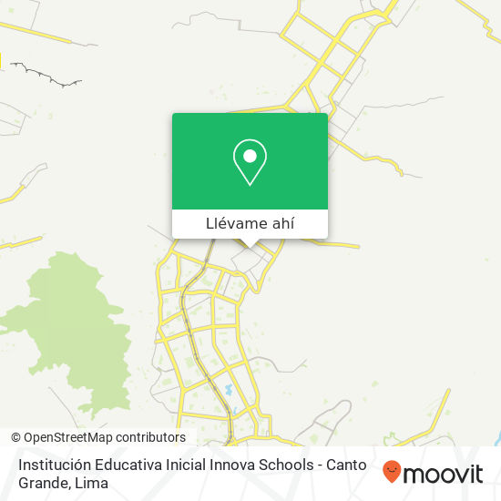Mapa de Institución Educativa Inicial Innova Schools - Canto Grande