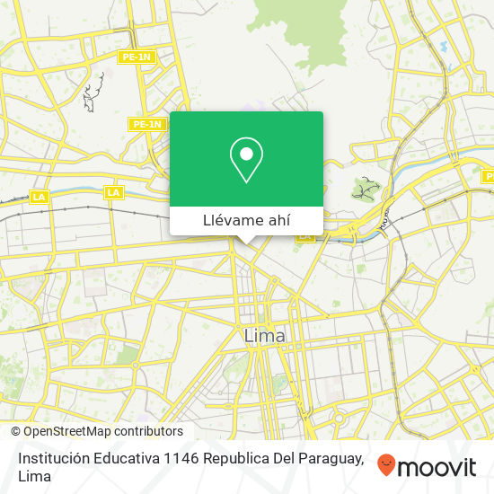 Mapa de Institución Educativa 1146 Republica Del Paraguay