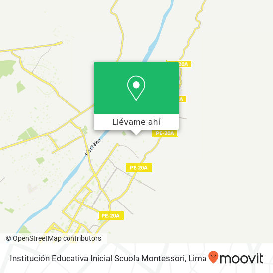 Mapa de Institución Educativa Inicial Scuola Montessori