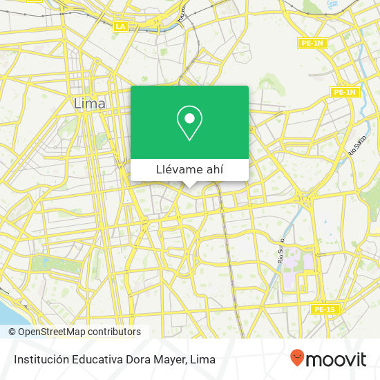 Mapa de Institución Educativa Dora Mayer