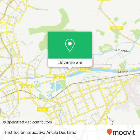 Mapa de Institución Educativa Ancila Dei