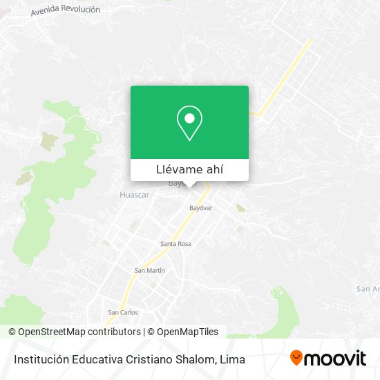 Mapa de Institución Educativa Cristiano Shalom