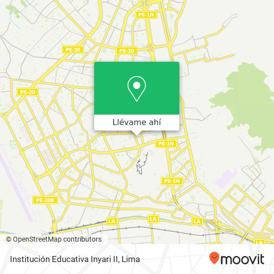 Mapa de Institución Educativa Inyari II