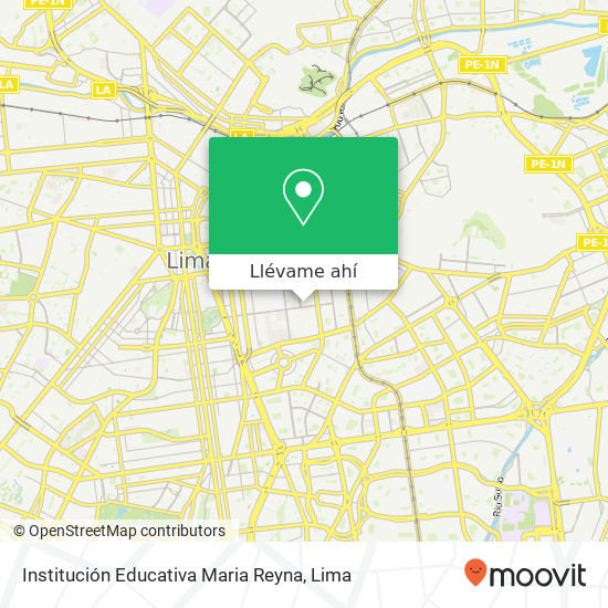 Mapa de Institución Educativa Maria Reyna