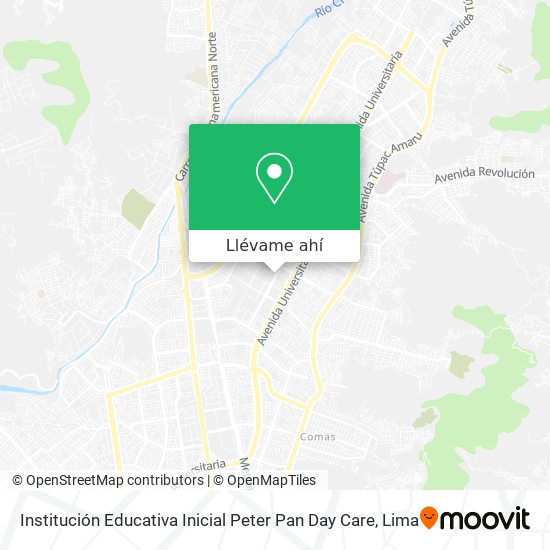 Mapa de Institución Educativa Inicial Peter Pan Day Care