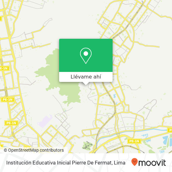 Mapa de Institución Educativa Inicial Pierre De Fermat