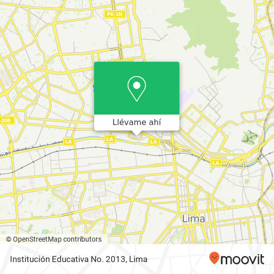 Mapa de Institución Educativa No. 2013