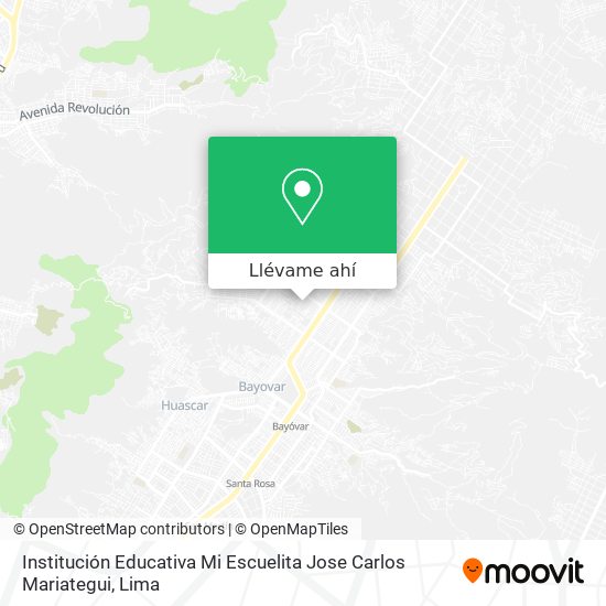 Mapa de Institución Educativa Mi Escuelita Jose Carlos Mariategui