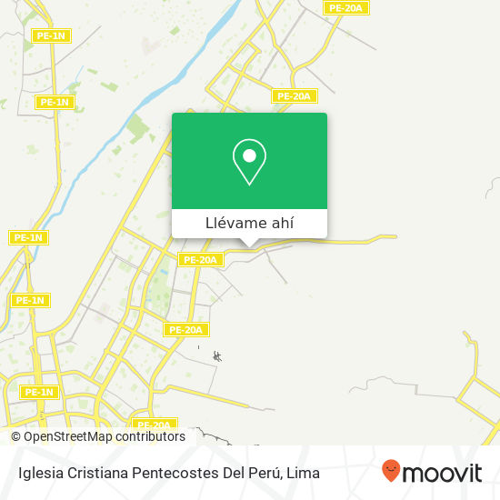 Mapa de Iglesia Cristiana Pentecostes Del Perú