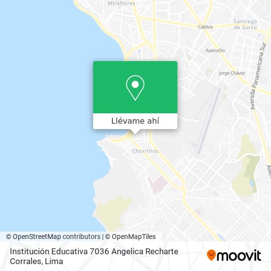 Mapa de Institución Educativa 7036 Angelica Recharte Corrales