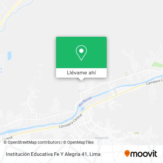 Mapa de Institución Educativa Fe Y Alegria 41