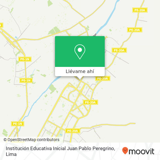 Mapa de Institución Educativa Inicial Juan Pablo Peregrino