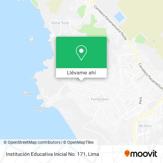 Mapa de Institución Educativa Inicial No. 171