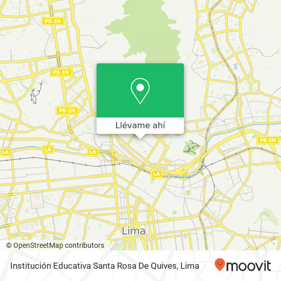 Mapa de Institución Educativa Santa Rosa De Quives