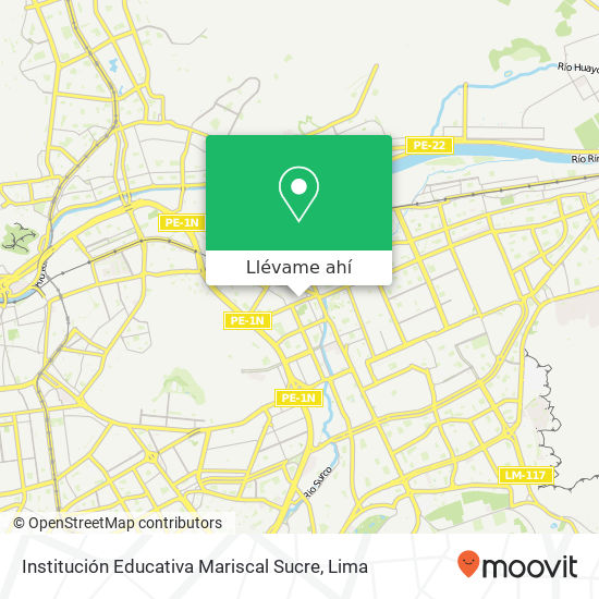 Mapa de Institución Educativa Mariscal Sucre