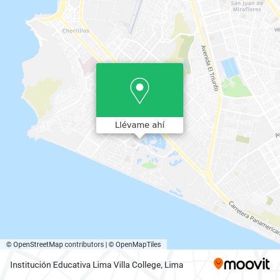 Mapa de Institución Educativa Lima Villa College