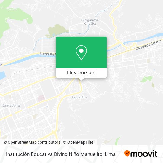 Mapa de Institución Educativa Divino Niño Manuelito