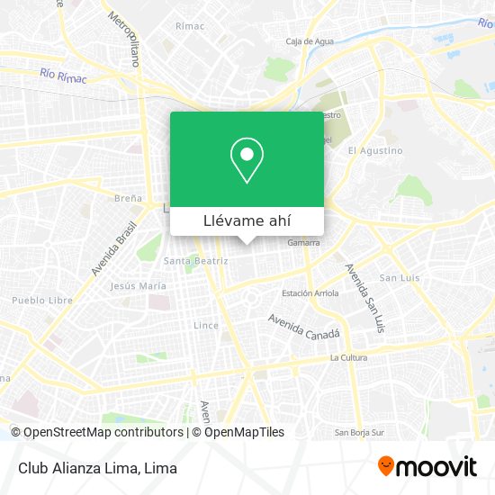 Mapa de Club Alianza Lima