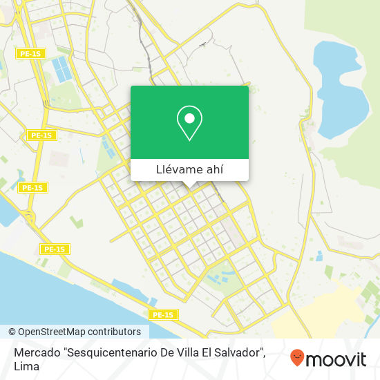Mapa de Mercado "Sesquicentenario De Villa El Salvador"