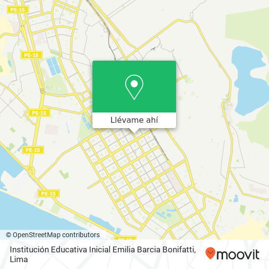 Mapa de Institución Educativa Inicial Emilia Barcia Bonifatti