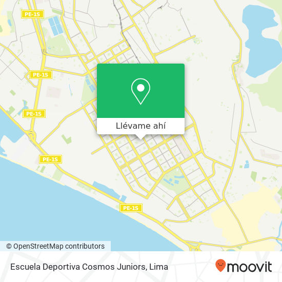 Mapa de Escuela Deportiva Cosmos Juniors