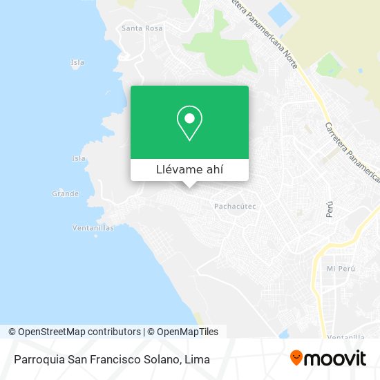 Mapa de Parroquia San Francisco Solano