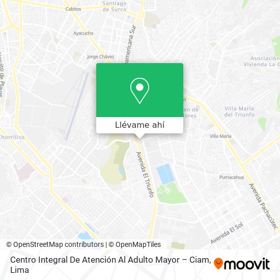 Mapa de Centro Integral De Atención Al Adulto Mayor – Ciam