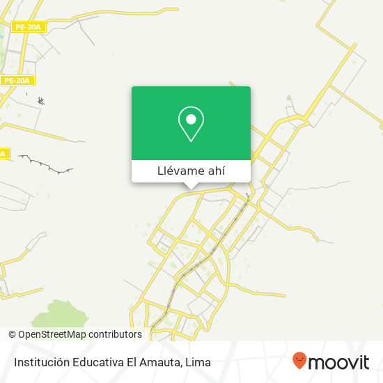 Mapa de Institución Educativa El Amauta