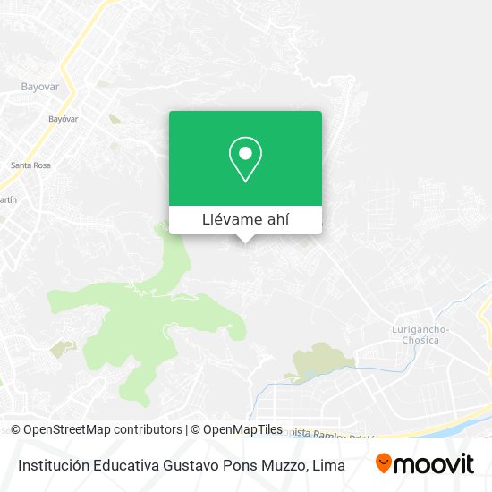 Mapa de Institución Educativa Gustavo Pons Muzzo