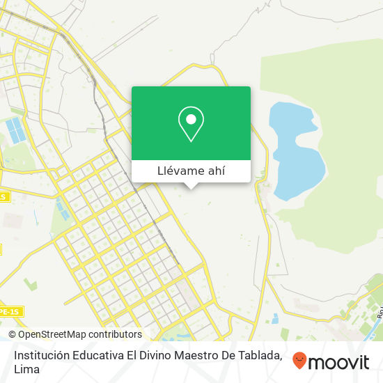 Mapa de Institución Educativa El Divino Maestro De Tablada