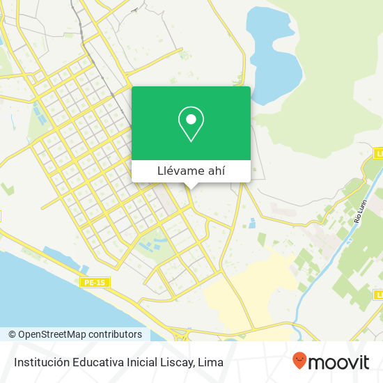 Mapa de Institución Educativa Inicial Liscay