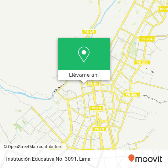 Mapa de Institución Educativa No. 3091