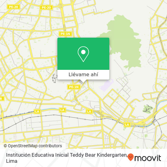 Mapa de Institución Educativa Inicial Teddy Bear Kindergarten