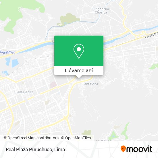 Mapa de Real Plaza Puruchuco