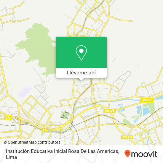 Mapa de Institución Educativa Inicial Rosa De Las Americas