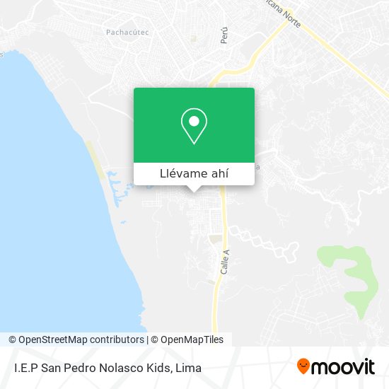 Mapa de I.E.P San Pedro Nolasco Kids
