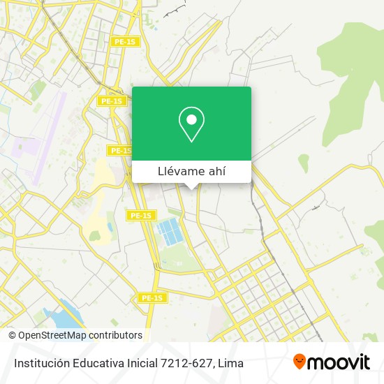 Mapa de Institución Educativa Inicial 7212-627
