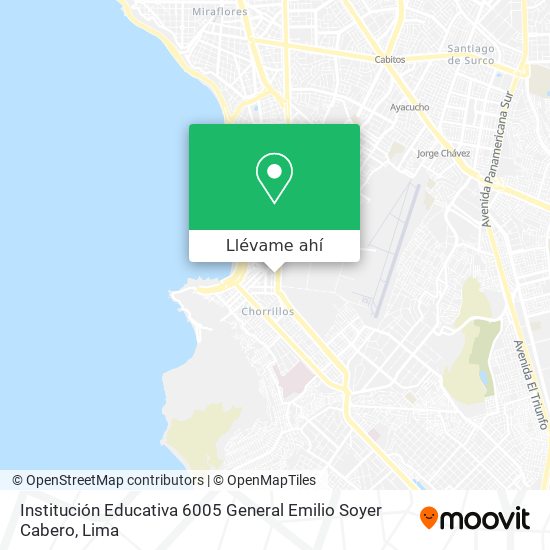 Mapa de Institución Educativa 6005 General Emilio Soyer Cabero