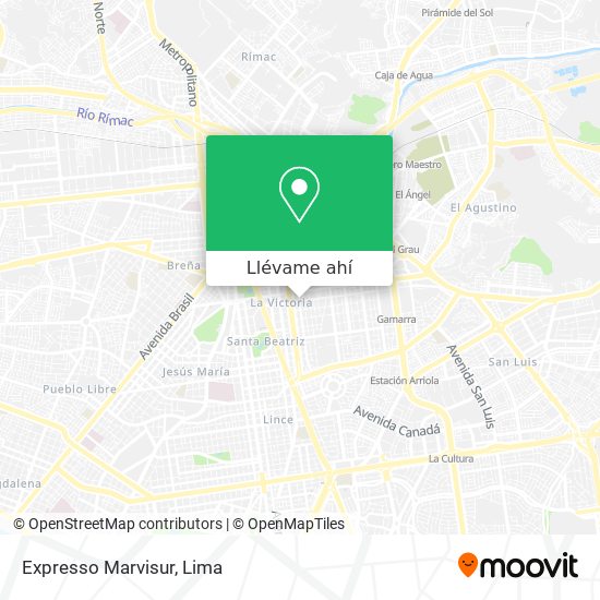 Mapa de Expresso Marvisur