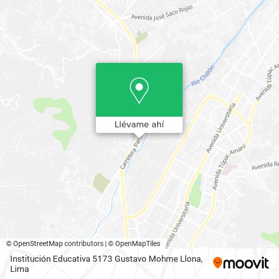 Mapa de Institución Educativa 5173 Gustavo Mohme Llona