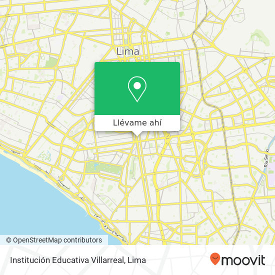 Mapa de Institución Educativa Villarreal