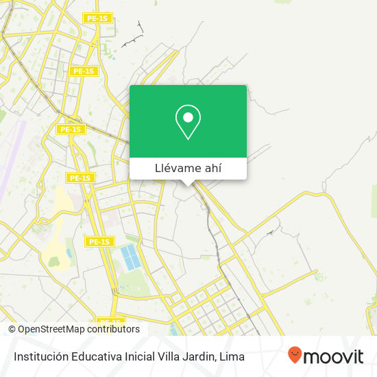 Mapa de Institución Educativa Inicial Villa Jardin