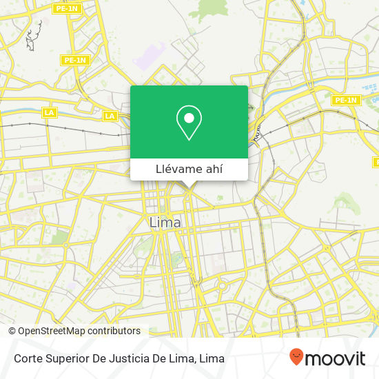Mapa de Corte Superior De Justicia De Lima