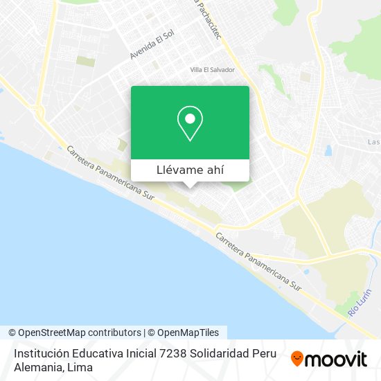 Mapa de Institución Educativa Inicial 7238 Solidaridad Peru Alemania