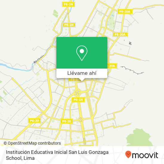 Mapa de Institución Educativa Inicial San Luis Gonzaga School