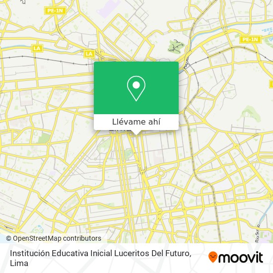 Mapa de Institución Educativa Inicial Luceritos Del Futuro