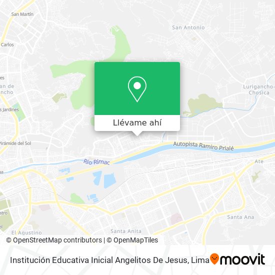 Mapa de Institución Educativa Inicial Angelitos De Jesus