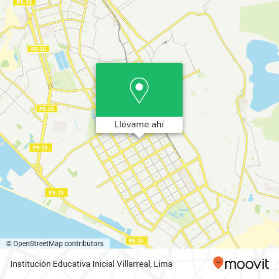 Mapa de Institución Educativa Inicial Villarreal