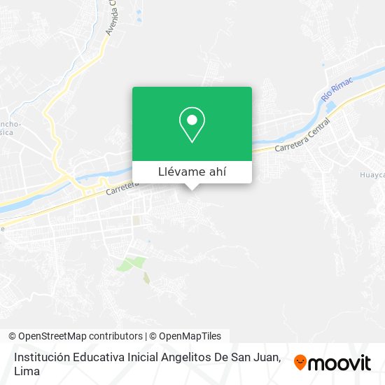 Mapa de Institución Educativa Inicial Angelitos De San Juan