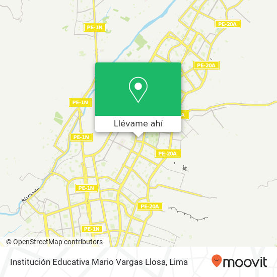 Mapa de Institución Educativa Mario Vargas Llosa